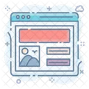 Web Content Web Layout Website Design Icon