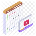 Web Video Web Content Web Blog Icon