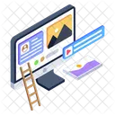 Web Content Web Video Video Content Icon