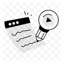 Web Content Web Media Web Advertising Icon
