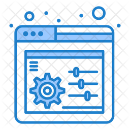Web Control Icon - Download in Dualtone Style