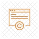 Web Copyright Website Web Page Copyright Icon