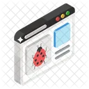 Webcrawler Virus Fehler Symbol