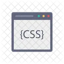 Web Css Code  Icône