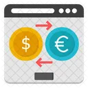 Web Currency Exchange Website Currency Exchange Webpage Currency Exchange Icon