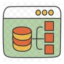 Web Data Storage Web Server Web Icon