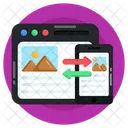 Responsive Web Web Data Transfer Adaptive Website Icon