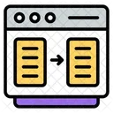 Web Data Transfer Data Transmission Data Forward Icon
