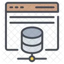 Web Database Database Web Server Icon