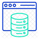 Iweb Datenbank Web Datenbank Webserver Symbol