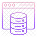 Iweb Datenbank Web Datenbank Webserver Symbol