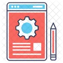 Seo Technology Web Design Web Tools Icon
