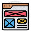 Web Design Web Layout Web Wireframe Icon