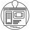 Web Design Idea Icon