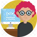 Web Developer Developer Female Icon