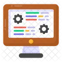 Web Settings Code Optimization Web Design Icon