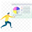 Web Development Statistics Illustration Icon