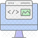 Web Development Lineal Color Icon Icon