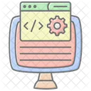 Web Development Lineal Color Icon Icon