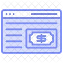 Web Dinero Icono De Linea Duotono Icon