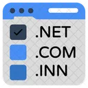 Web Domains Domains Name Domains Registration アイコン