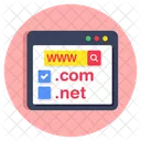 Web Domains Domains Name Domains Registration Icon