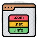 Web Domains Domains Name Domains Registration Icon