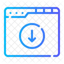 下矢印、ダウンロード、オンライン アイコン