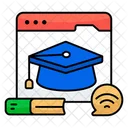 Web Education Website Education Webpage Education Icon