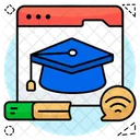 Web Education Website Education Webpage Education Icon