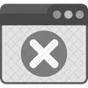 Web Eliminar Cuenta Cruzar Eliminar Icono