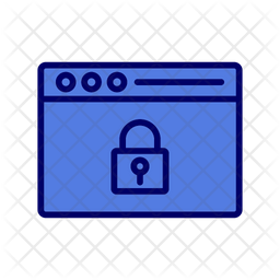 Web Encryption Icon - Download in Colored Outline Style