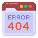 Website Error Error 404 Web Error Icon