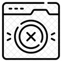 Web Error Page Error Website Glitch Icon