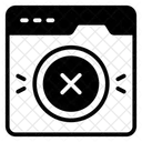 Web Error Page Error Website Glitch Icon
