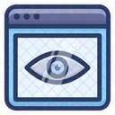 Web Eye Web Visualization Web Visibility Icon