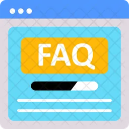 FAQ sur le Web  Icône