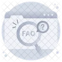 FAQ 검색 검색 질문 웹 FAQ 아이콘