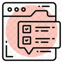 Web Feedback Web Survey Icon