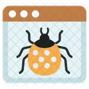 Web Bug Web Virus Bug Website Symbol