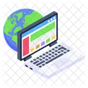 Website Globale Website Webfenster Symbol