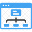 Web Flow Plan Flowchart Icon