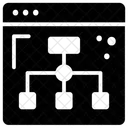 Web Flussdiagramm Sitemap Flussdiagramm Symbol