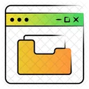 Web Folder Data Storage Web Data Folder Icon