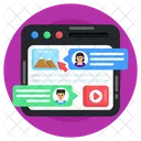 Social Media Chat Web Forum Web Discussion Icon