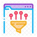 Web Funnel  Icon