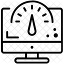 Webgeschwindigkeit Tachometer Web Dashboard Icon