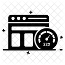 Webgeschwindigkeit Web Dashboard Web Messgerat Symbol