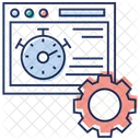 Web Geschwindigkeitseinstellung Web Reporting Dashboard Einstellung Icon
