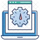 Web Geschwindigkeitsmanagement Web Reporting Dashboard Einstellungen Icon
